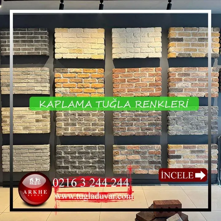 Kaplama tuğla renkleri nelerdir